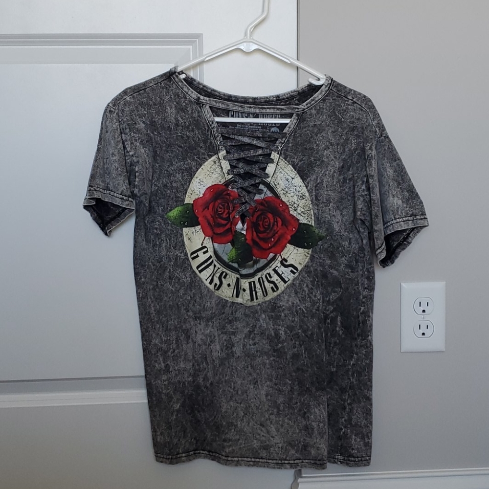 Guns N' Roses Lace-Up Front Shirt